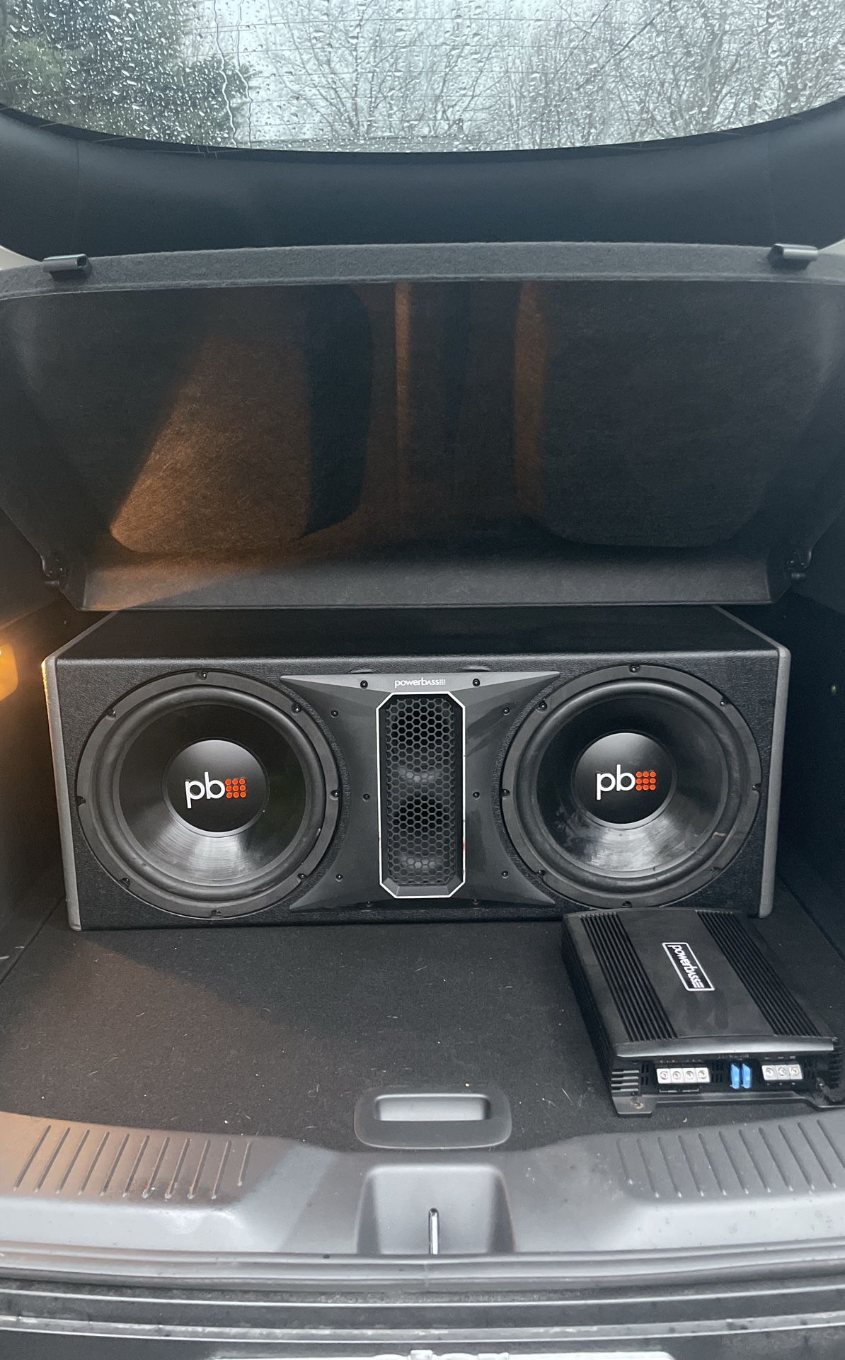 Powerbass Dual 12” Subwoofers in Vented Enclosure with ASA3-400.2 Amplifier