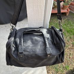 Faux Leather Travel Bag