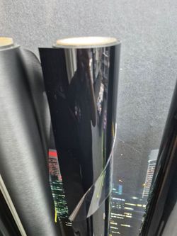 Glossy gloss black vinyl wrao by the yard