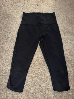 Lululemon Black High-Waist Cropped Leggings