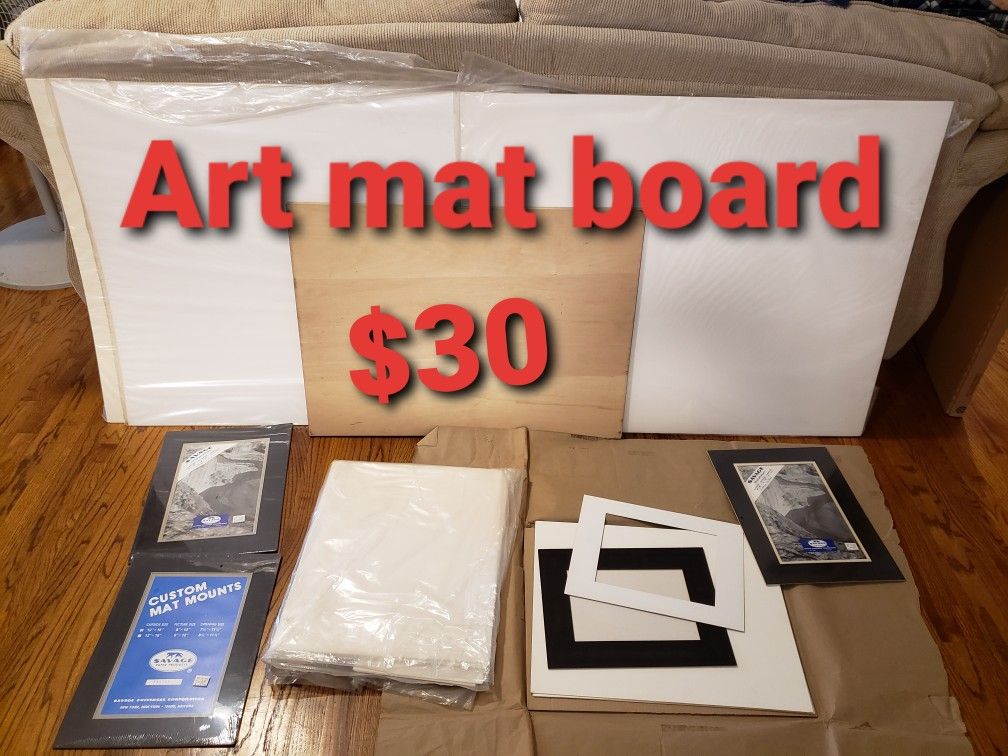 Art photography supplies mat boards