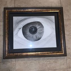 Eye framed artwork