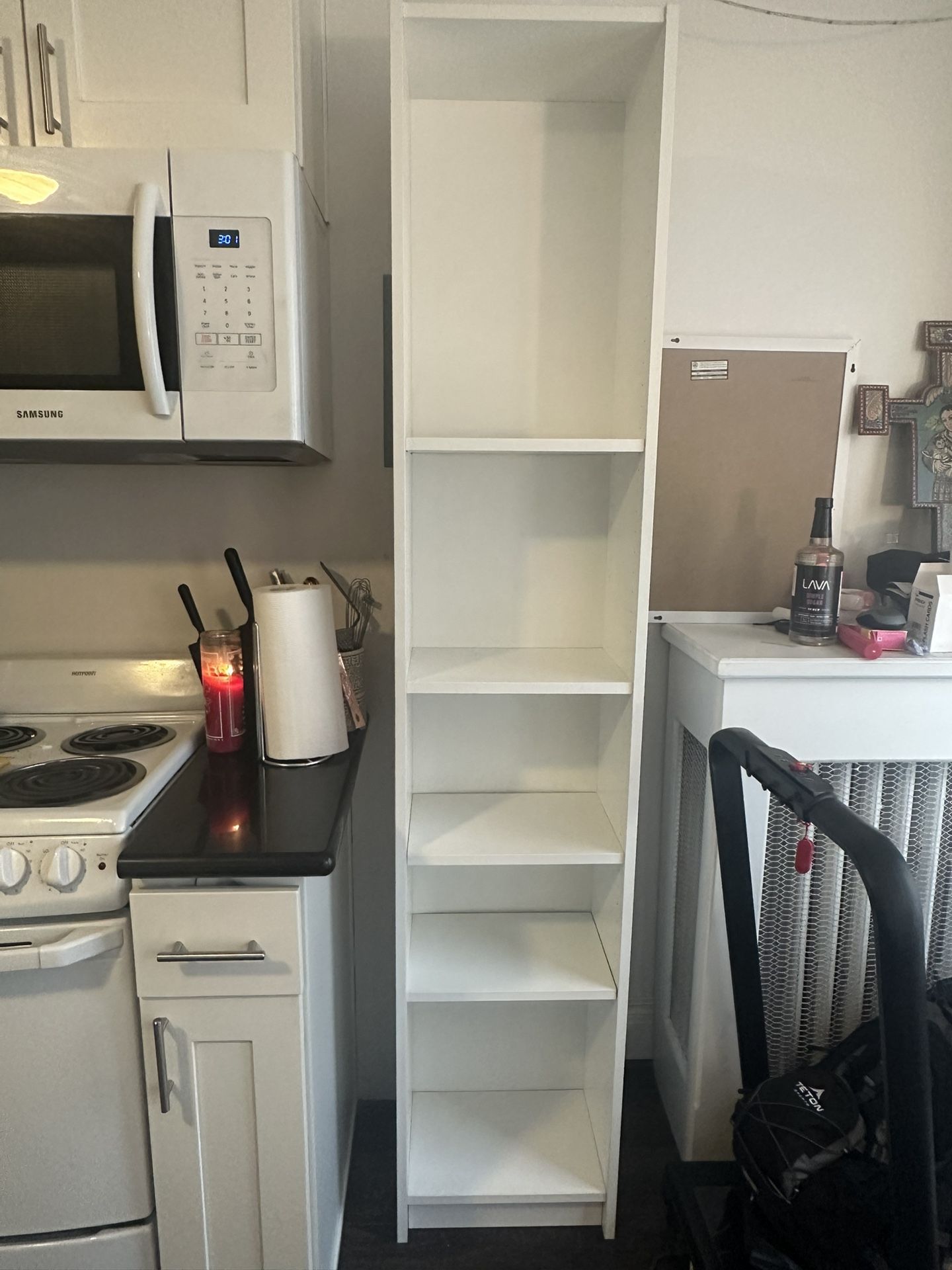 Tall White Bookshelf or Storage