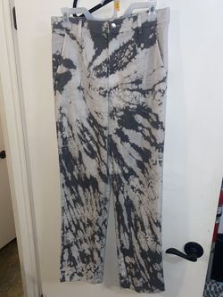 Gray Tie Dye Slacks Size Med (measurements in pics) Business Casual with a side of FUN! *NEW*