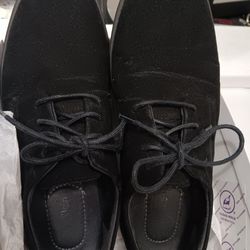 Calvin Klein mens dress shoes black sude 9M
