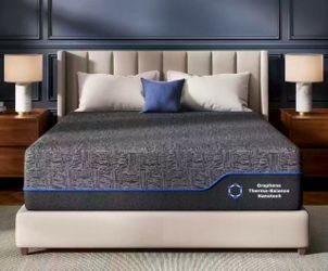 Marsail King Size 12” Memory Foam Mattress Medium-Firm Mattress with Cooling Gel, Graphene Fabric, CertiPUR-US Certified, Fiberglass-Free, Pressure Re