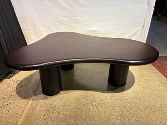TOV FURNITURE Gotham Modern Deep Brown Free Form Coffee Table