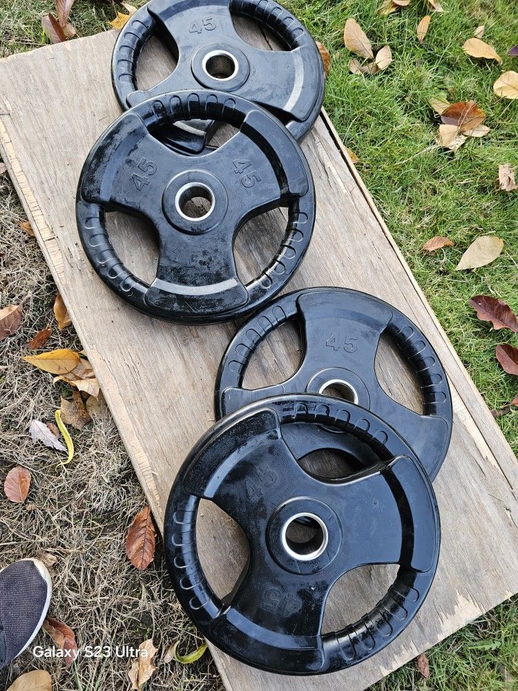 Rubber Coated Plates 4x45