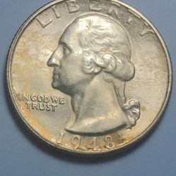 1948 S Washington Quarter 