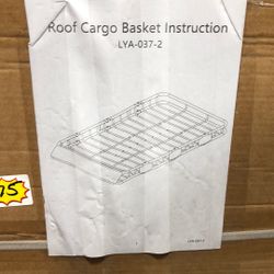 Roof cargo basket