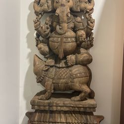 Wooden Large Ganesh 