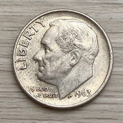 1963-D Roosevelt Silver Dime