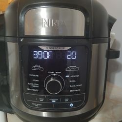 Ninja FD402-LP3 Deluxe Pressure Cooker & Air Fryer 8-Quart Stainless Steel