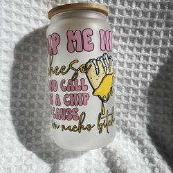 Glass Cup With Lid And Straw