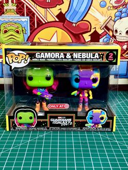 Funko Pop! Marvel BLACKLIGHT Gamora & Nebula 2PK *TARGET Excl*