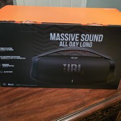 JBL Boombox 3 Portable Bluetooth Speaker Powerful Sound  Waterproof 