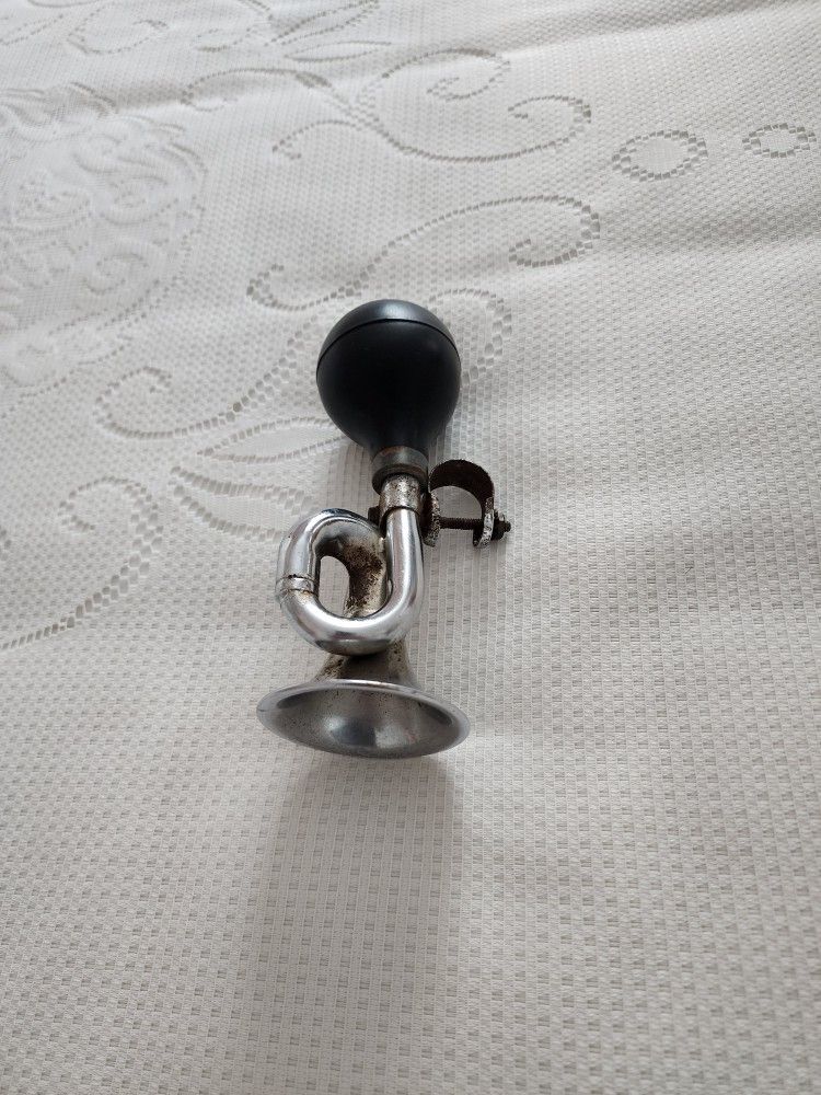 Antique Bicycle Horn With Mount That Could have Multiple Uses