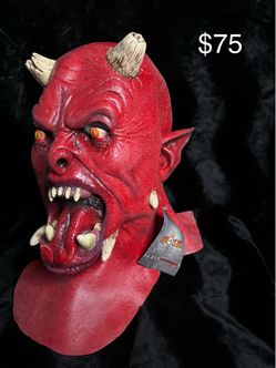Ghoulish Productions Red Devil Halloween Mask