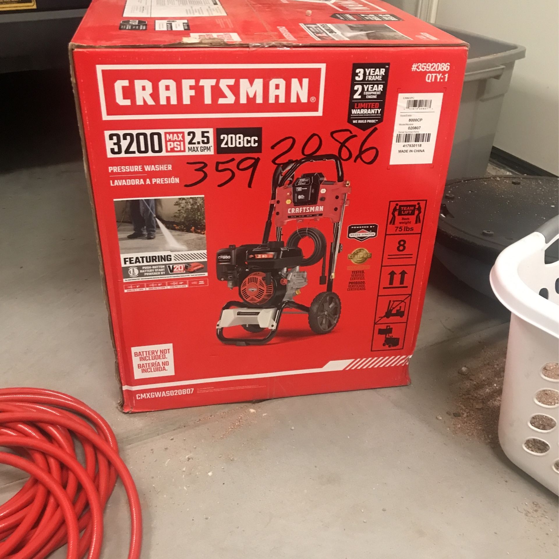 Brand New 3200 Psi Craftsman Pressure Washer for Sale in Mesa, AZ OfferUp