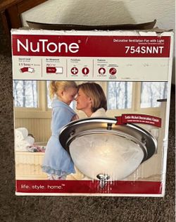 NuTone 754SNNT Decorative Ventilation Fan with Light