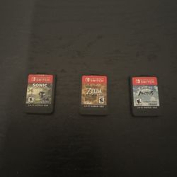 Nintendo Switch games for sale (cartridges only), all tested and working great.