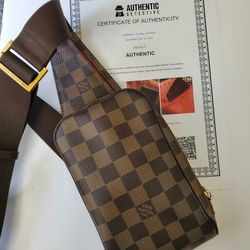 LOUIS VUITTON Damier Ebene Geronimos Sling Bag