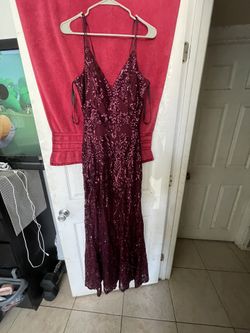 Formal burgundy dress