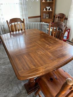 Dining room table and chairs