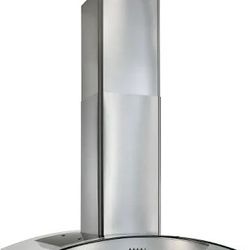 High-End New Stainless Steel 33'' Kitchen Hood with Glass 