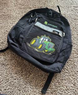 Black John Deere Backpack