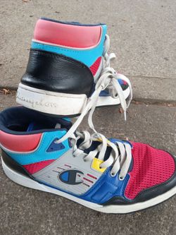 Champion 3 on 3 Hi Top retro basketball sneakers