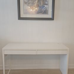 White desk / console table with drawers • Pick up this weekend !!
