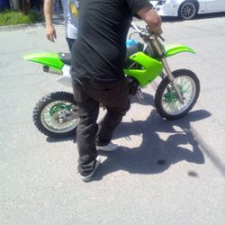 Kawasaki Dirt Bike Used Two Stroke Runs Great 