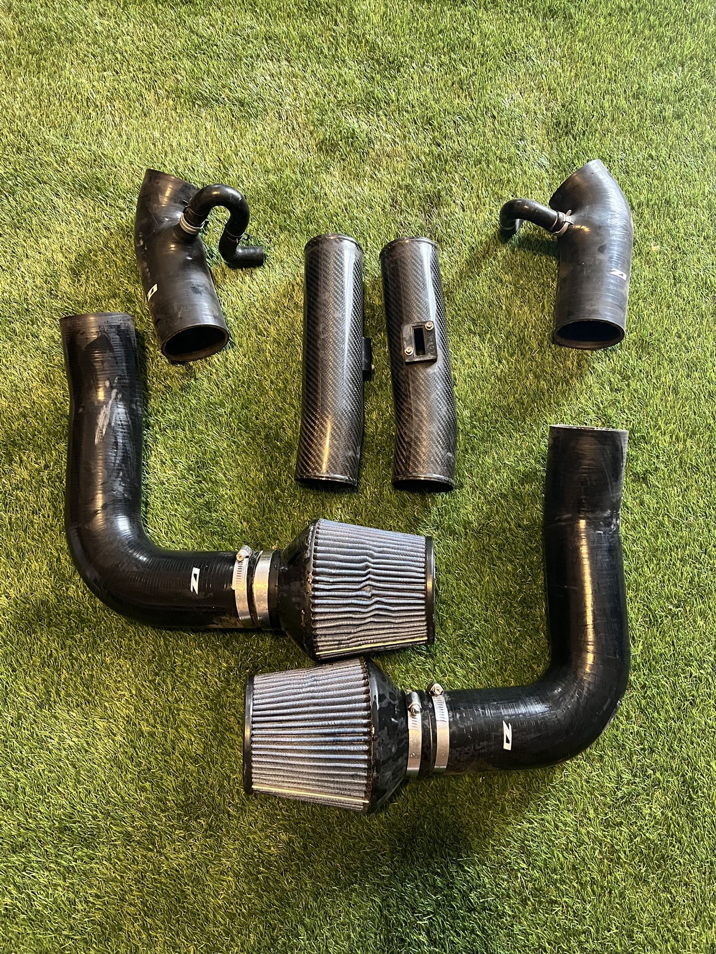 Z1 Motorsports Carbon Fiber 3’ Longtube Intakes 370z G37 350z Nissan Infiniti Nismo IPL