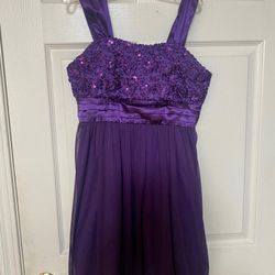 Speechless Purple Sequin Embellished Prom Dress Youth 14.5