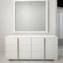 WHITE & GOLD 6 Drawer Dresser 🤍💛🤍💛