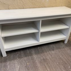 Long (47.25 inches) White TV Stand - Bookshelf - Bookcase - Storage - IKEA Brusali - Local Delivery For A Fee - See My Items