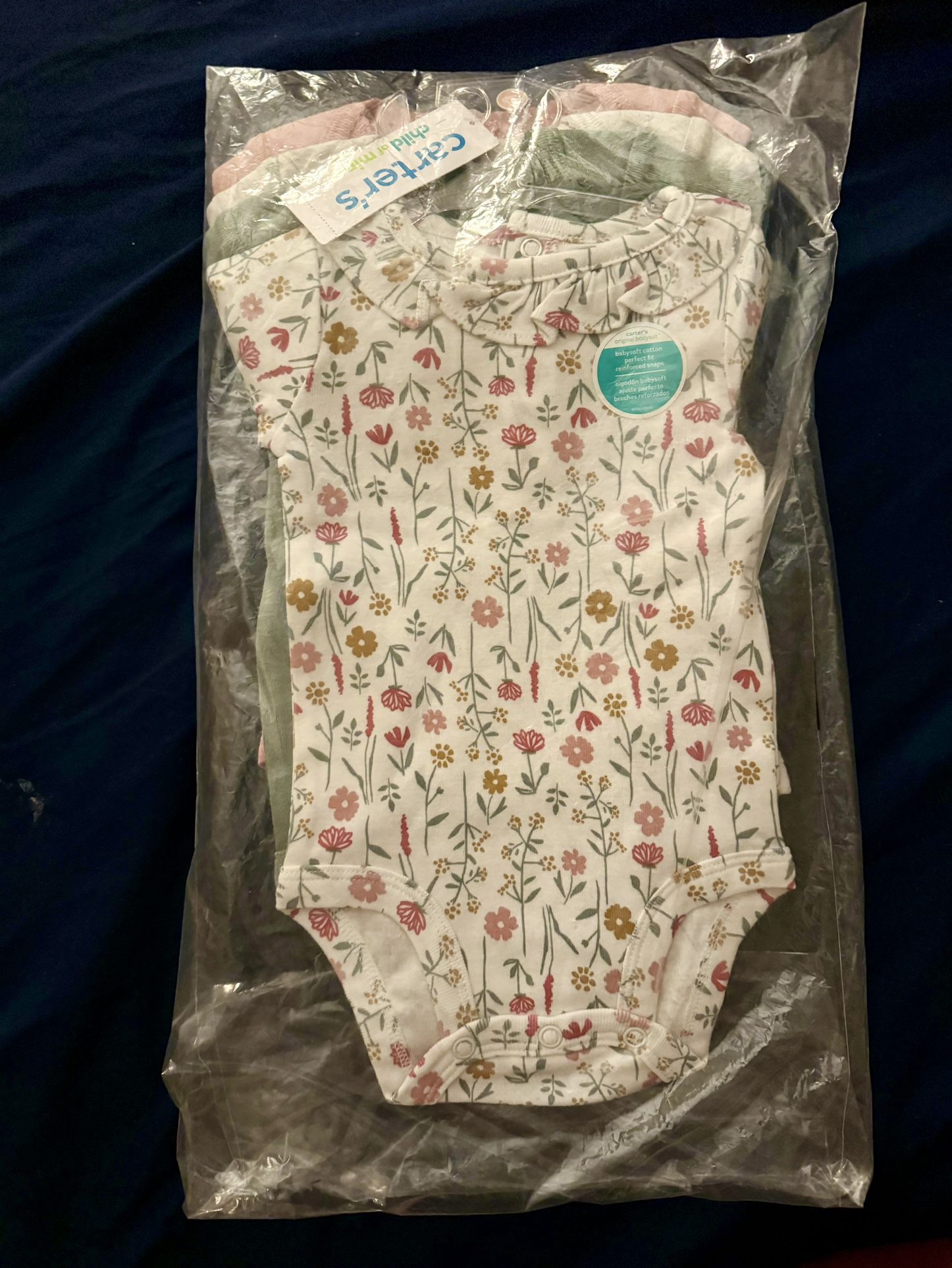 Carter’s Long sleeve Bodysuit 4 Set 0-3M