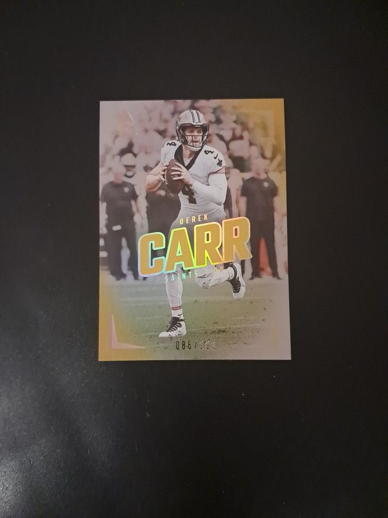 Panini Luminance Gold Derek Carr