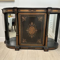 19th Century English Victorian Ebonised Credenza