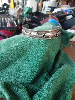 Vintage Mexican Sterling Silver Dolphin Cuff | Solid 925 Silver Sea Life Bangle | Heavy 31 Gram Statement BraceletItem Description