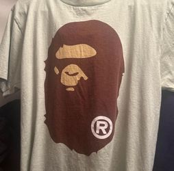 Bape shirt teal/light green size M