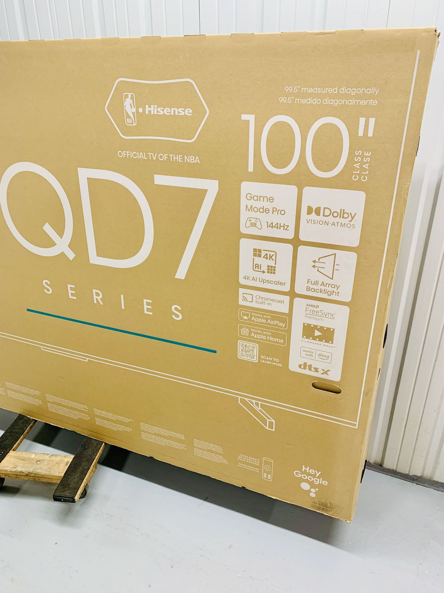 Hisense - 100" Class QD7 Series QLED 4K UHD Smart Google TV  Brand New In Box  Can Deliver