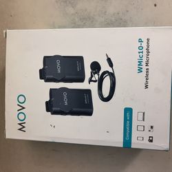 Movo WMIC10-P Wireless Lavalier Mic System – Complete w/ Box