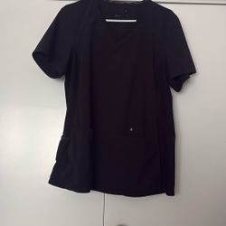 Black Women's Scrub Top