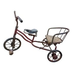 NY: Vintage Child’s Tricycle with Rear Seat