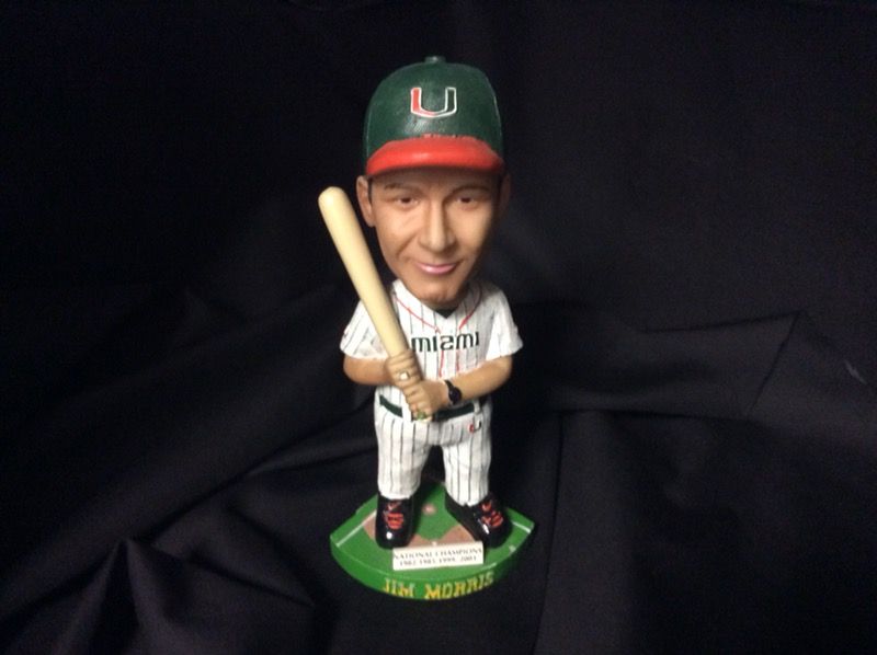 Jim Morris - University of Miami Hurricanes bobble head