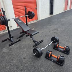 Home Gym Set Almost Brand NEW 