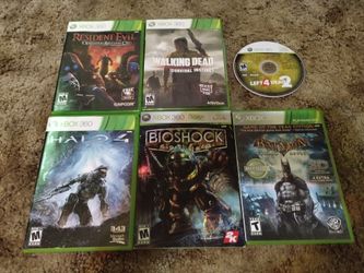 Six Xbox 360 Games