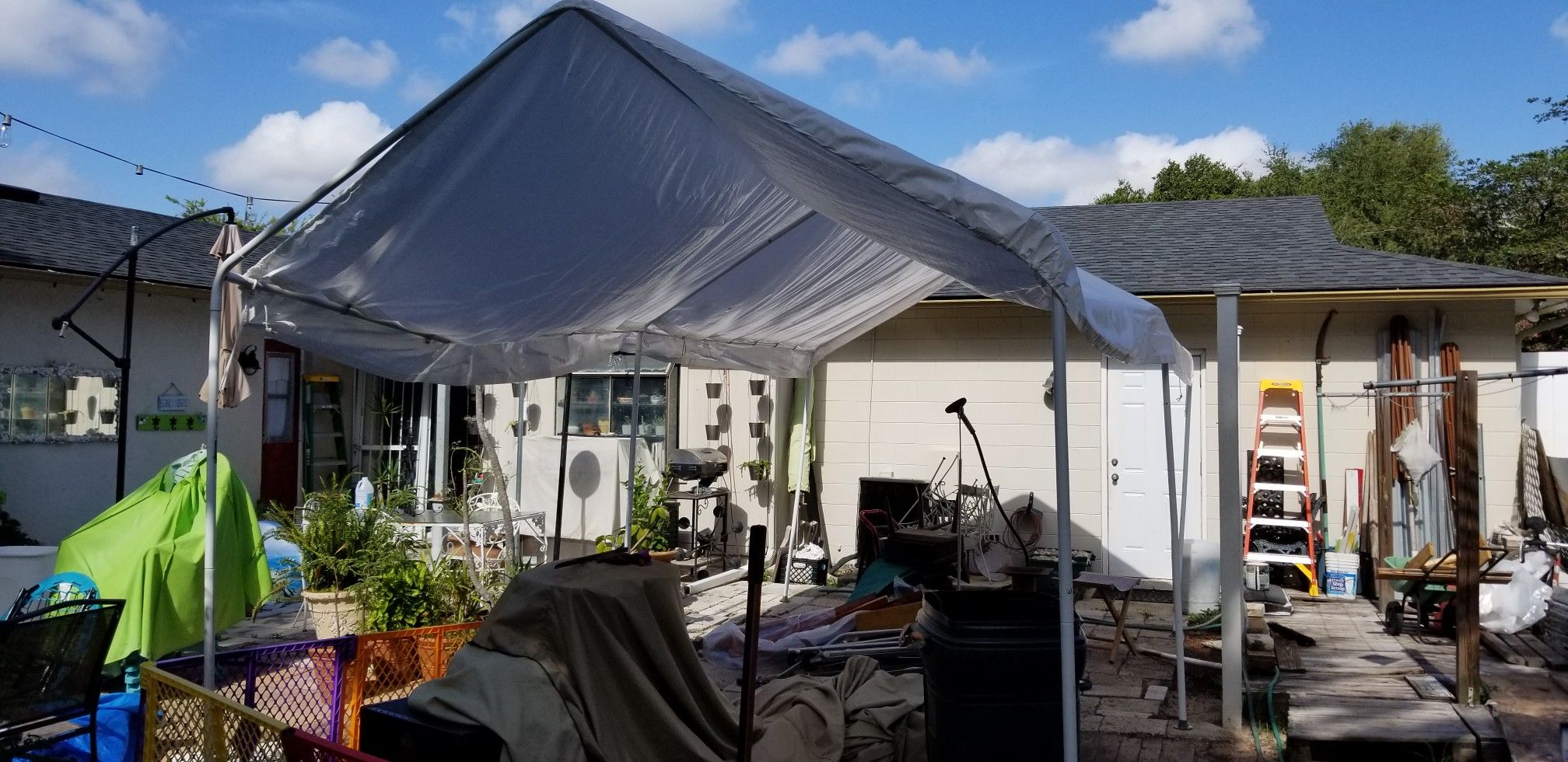 Vehicle Cover and frame 10'X20'